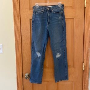 Signature by Levi Strauss Heritage High Rise Straight Jeans - Size 28